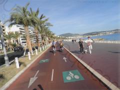 picture taken along the EuroVelo 8 near Nice