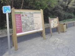 Vigne à Vélo Draguignan-Trans-en-Provence - panneau d'information Route du Plan