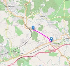 Roadmap N7 Le Muy | Vigne à Vélo Les Arcs Sainte Roseline